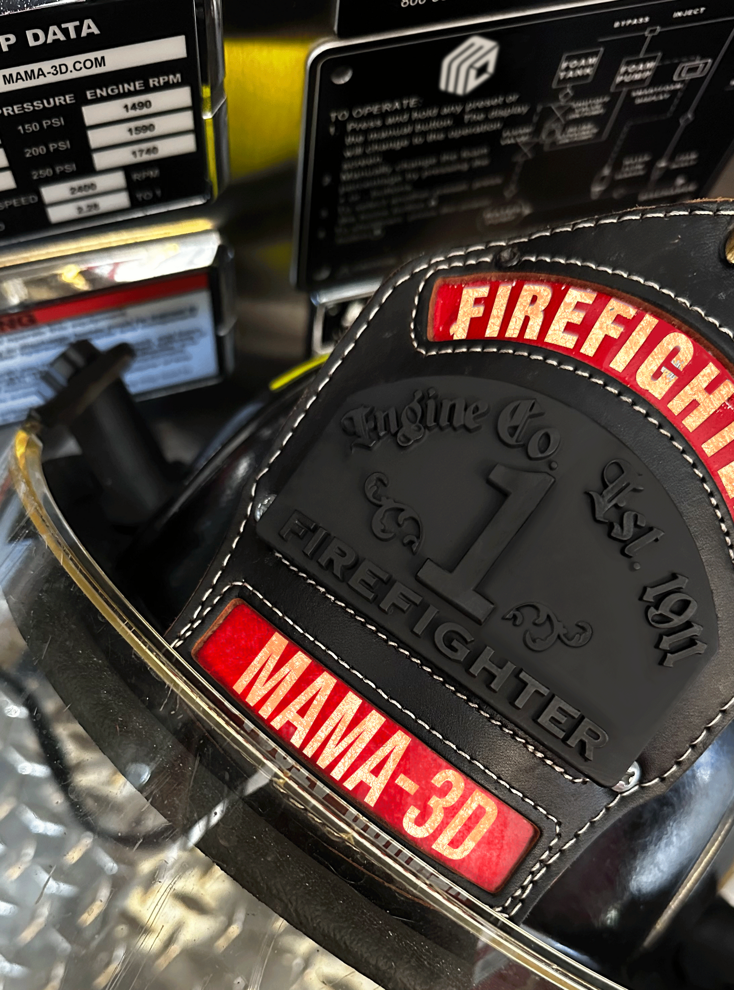 Custom Fire Helmet Shields