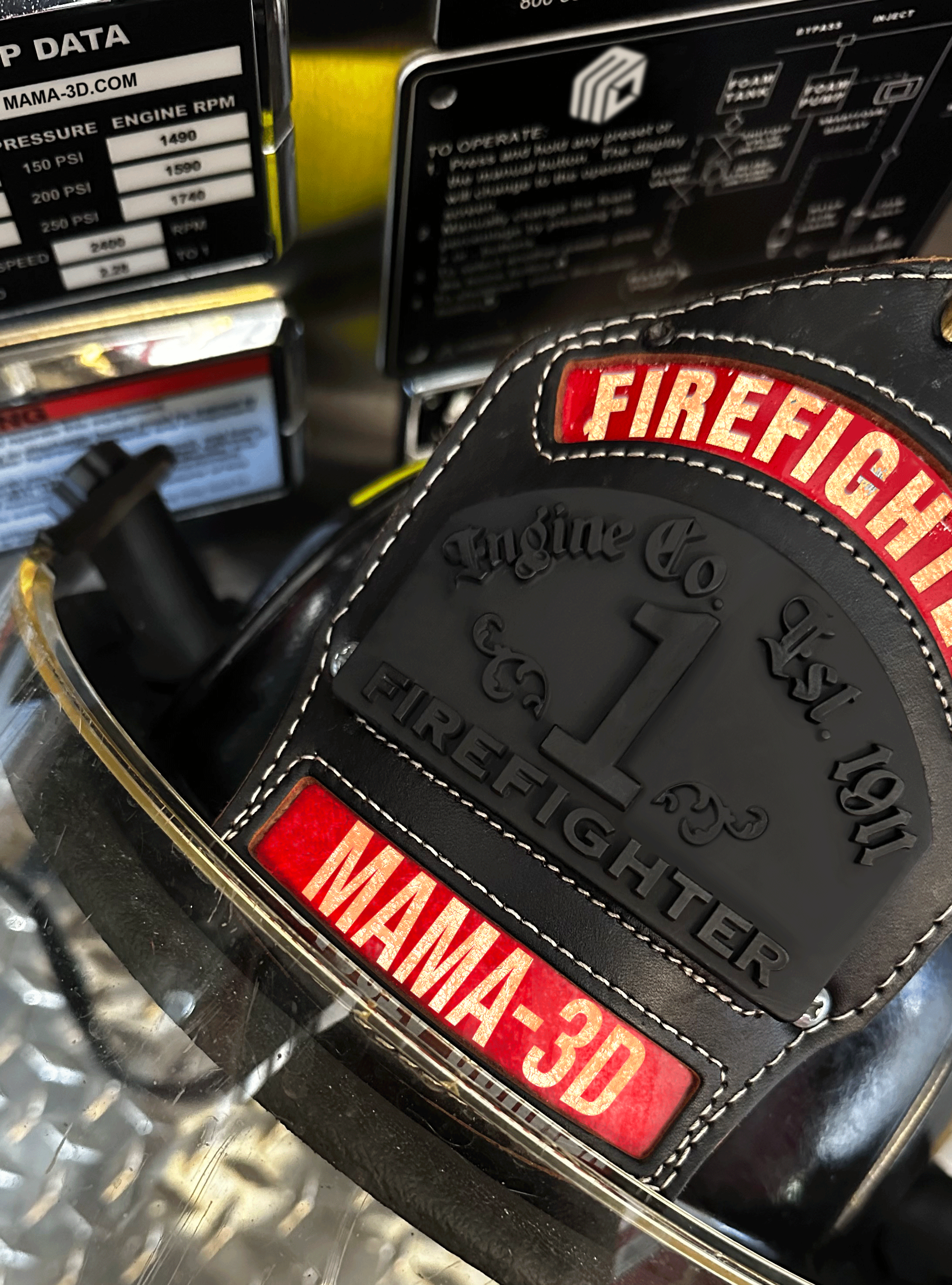 Custom Fire Helmet Shields